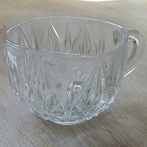 depression glass style punch cups - 2pc - Picture 2 of 7